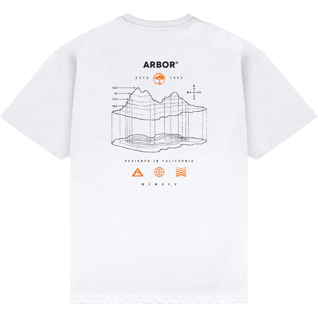 2026 Arbor Mens Coda T-shirt ABA-TEE-0322 - White